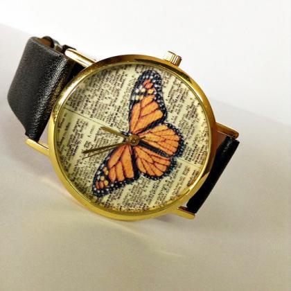 Butterfly Watch , Vintage Dictionary Print,..